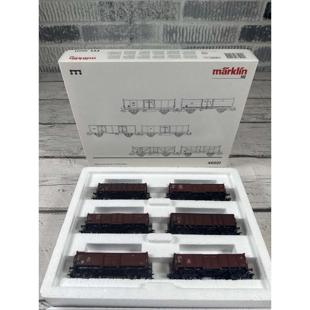 Marklin 46021 HO Scale "The Young DB" Car Set with Six High Side Gondola Cars